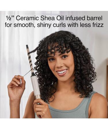 Remington Shea Soft 1/2 Curling Wand - Advanced Ceramic Curling Iron with Shea Oil 8 Heat Settings & Auto Shut-Off - Smooth Curls & Quick Heat Up - Buy Online on GoSupps.com