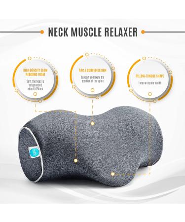 Kaieh Neck Stretcher - Memory Foam Cervical Neck Traction Pillow for Pain Relief and Support - Buy Online on GoSupps.com