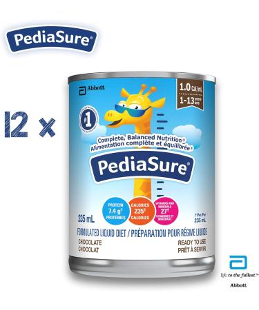 PediaSure Formulated Liquid Diet Chocolate 12 count 2820 mL - Buy Online on GoSupps.com