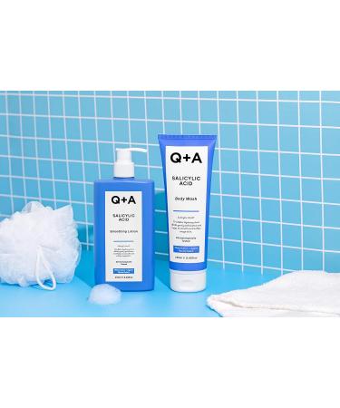 Q+A Salicylic Acid Body Wash 250ml - Exfoliating Shower Gel with Green Tea Extract - Buy Online on GoSupps.com