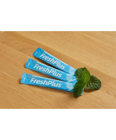 FreshPlus Mouthwash - TSA Approved Travel Size, Alcohol-Free with Natural Ingredients for Bad Breath - Evest Oral Care Treatments (20 Packets) - Buy Online on GoSupps.com
