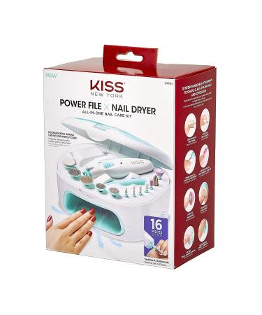KISS Power File X Nail Dryer All-In-One Nail Care Kit (2464N) - Fast Drying, Professional Nail Tools - Buy Online on GoSupps.com