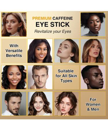 OMYIJVS Caffeine Eye Cream Stick Eye Cream for Anti-Aging Dark Circles Puffiness Bags and Wrinkles - Gentle Under Eye Cream for Sensitive Skin Smooths Fine Lines - Buy Online on GoSupps.com