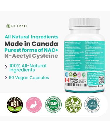 MAXIMUM POTENCY 600mg NAC Capsules (N-Acetyl-L-Cysteine) Supplement Powerful Antioxidant Glutathione Support Liver Support Vegan Gluten Free. 90 Easy to Swallow Capsules. 90 count (Pack of 1) - Buy Online on GoSupps.com