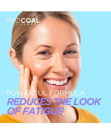 Procharcoal Anti-Aging Eye Serum - 30ml Multifunctional Concentrate for Dark Circles Swelling & Wrinkles | Seaweed Infused | Eco-Friendly Packaging | Made in Great Britain - Buy Online on GoSupps.com