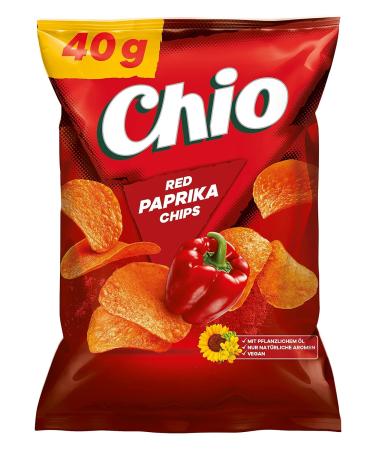 Chio Chips Red Paprika - 12-Pack (12 x 40g) | Buy Internationally | Crunchy Snack Delights - Buy Online on GoSupps.com