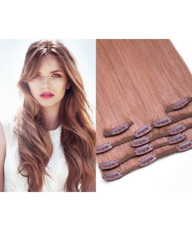 Clip In Extensions Set - 100% Real Hair 7 Pieces 70g | Honey Blonde 45cm Clip-In Hair Extensions - Buy Online on GoSupps.com