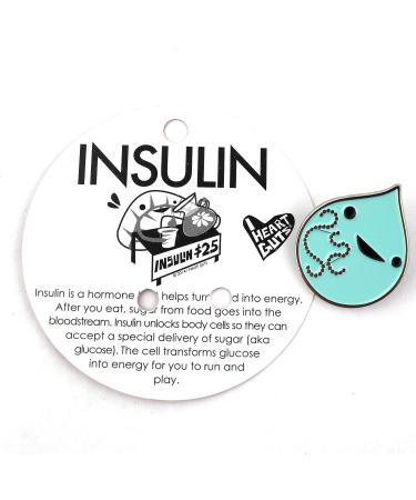 I Heart Guts Insulin for The Win Lapel Pin - Enamel Insulin Design - Buy Online on GoSupps.com