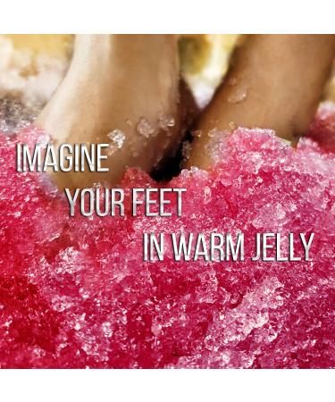 Jelly Pedicure Foot Soak for Dry Cracked Feet - Moisturizing Spa Pedi Soak with Damascus Rose - Foot Bath Salts for Relaxation - Foot Gel for Sore Feet - Buy Online on GoSupps.com
