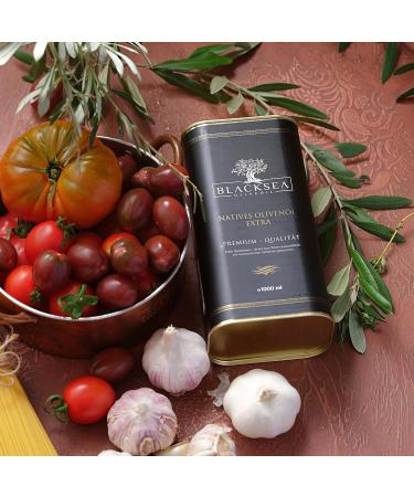 BLACKSEA extra virgin olive oil jerry can 1 liter 1000 ml Canister Neutral - Buy Online on GoSupps.com