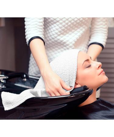 12 Pack White Salon Towels - 16 x 27 Inches - Highly Absorbent for Hand, Salon, Gym, Spa - Not Bleach Proof - Ideal for Beauty and Home Hair Care - Buy Online on GoSupps.com