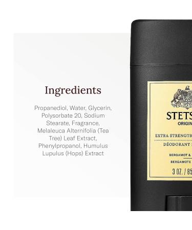 Stetson Personal Care Extra Strength Deodorant by Scent Beauty - Gel Men's Deodorant Stick for Grooming Kit - 3 oz - 3 Pack - Original Tea Tree - Buy Online on GoSupps.com