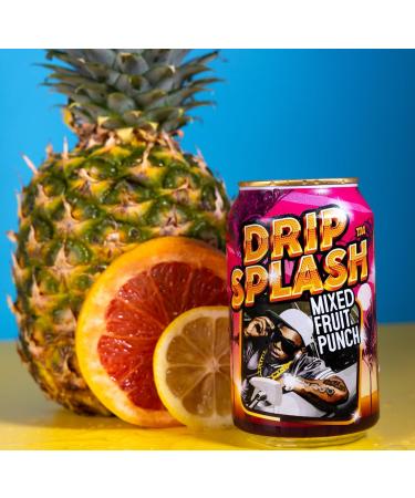Drip Splash Mixed Fruit Punch Vitamin Packed Nootropic Drink Brain Booster 12 pack - 330ml - Buy Online on GoSupps.com