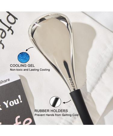 PFEFE Ice Globes Facial Skin Care Tools for Women - Stainless Steel Face Beauty Cryo Sticks for Girls - Esthetician Supplies Cooling Spa Globes with Storage Case - Buy Online on GoSupps.com