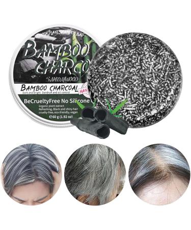  JPSDOWS Reverse Grey Mane Bar Handmade Charcoal Grey Hair Removal Bar Hair Darkening Soap | Natural Darkening Bar Control Black Shampoo Jpsdows - Buy Online on GoSupps.com