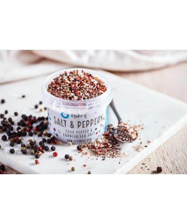 Cornish Sea Salt Tub (8 Pack Salt & Peppery 60g) - Buy Online on GoSupps.com