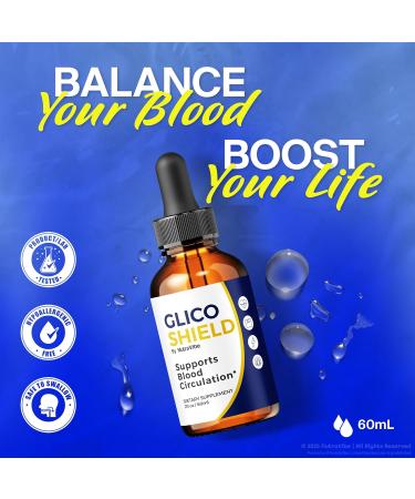 (2 Pack) GlicoShield Premium Liquid Drops Formula to Help Support Natural Flow Balanced Levels & Circulation Clean Natural Gotas | Easy and Convenient GlicoShield Daily Use (60 Servings) - Buy Online on GoSupps.com