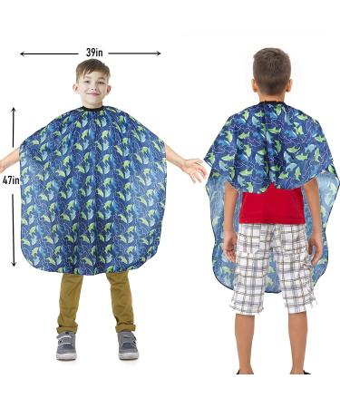 Kids Barber Cape with Neck Duster Brush | Professional Hair Cutting Cape - Buy Online on GoSupps.com
