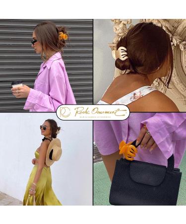 Buy High-Quality RC Roche 6-Piece Pumpkin Hair Clips - Octopus & Spider Design for Women - Durable Claw Clamp with Interlocking Teeth - Large Black Hair Accessories - Buy Online on GoSupps.com