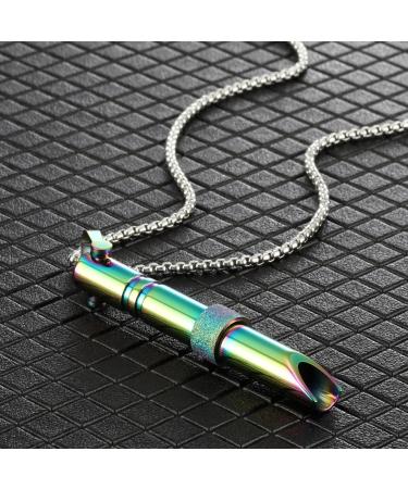 Buy 2-Piece Stainless Steel Breath Chain Necklace - Meditation Stress Relief & Anxiety Relief Jewelry for Men & Women - Buy Online on GoSupps.com