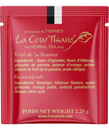 La Courtisane Herbal Tea Passionfruit Kosher Gluten-Free 80 Count 381g Passion Fruit 381 g(Pack of 80) - Buy Online on GoSupps.com