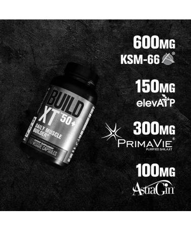 Jacked Factory N.O. XT Nitric Oxide Supplement (90 Capsules) & Build XT 50+ Daily Muscle Builder (90 Capsules) for Muscle Growth Pumps Vitalty & Recovery - Buy Online on GoSupps.com