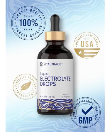 Carlyle Electrolyte Drops 4 fl oz | Hydration Liquid Supplement for Drinks | Vegan Formula | Keto-Friendly Non-GMO Gluten Free - Buy Online on GoSupps.com