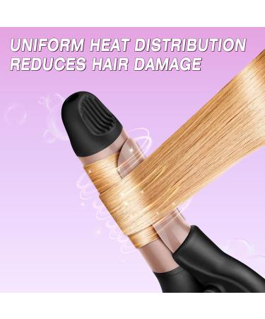 Mini Hair Curler - 1 Inch Barrel Ceramic Curling Iron for All Hair Types Quick Heating 450 Travel-Friendly Dual Voltage Wand with Heat-Resistant Glove - Shop Now - Buy Online on GoSupps.com