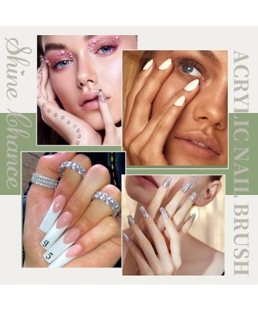 Acrylic Nail Brush Size 14 - KEMEISI 100% Pure Kolinsky | Professional Oval Nail Art Tool with Marble Handle | Ideal for DIY Home Salon & Manicure - Buy Online on GoSupps.com