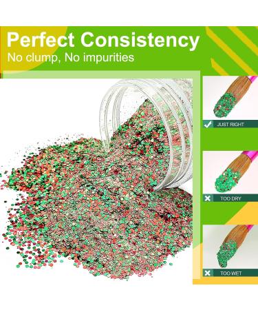 Christmas Glitter Red Green Acrylic Nail Manicure Powder - 28g/box (No.35) - Buy Online on GoSupps.com
