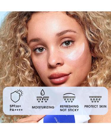 Hyaluronic Acid Korean Sunscreen SPF50++++ Sun Cream SPF50+ PA++++ SPF 50 Face Moisturiser Moisturizing Suncream Hyaluronic Acid Watery Sun Gel No Whitecast Reef-safe 50ml 1 - Buy Online on GoSupps.com