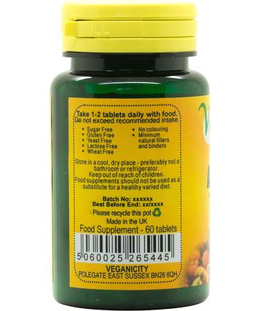 Veganicity Artichoke - Pack of 60 Vegan Tablets - Buy Online on GoSupps.com