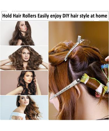 JUYOO Metal Hair Sectioning Clips Set - 12 Pin Curl Clips, 1 Tail Comb - Alligator Clips for Women - Buy Online on GoSupps.com