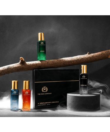 The Man Company Specially Curated Perfume Gift Set 4X20Ml - A Gentlemen's Desire | Premium Long-Lasting Fragrance| Citron For Travel| Intense For Office| Musk For Sports| Joy For Outing 80 Ml - Buy Online on GoSupps.com
