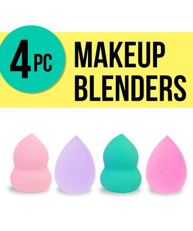 Forever 21 Beauty Blenders 4pc Set | Teardrop & Pear-Shaped Makeup Sponges for Flawless Foundation Blush Concealer & More - International Shipping Available - Buy Online on GoSupps.com