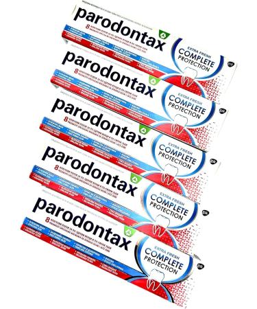 Buy 5x Parodontax Complete Protection Fluoride Toothpaste 75ml - Prevent Bleeding Gums Fight Plaque & Gingivitis - International Shipping Available - Buy Online on GoSupps.com