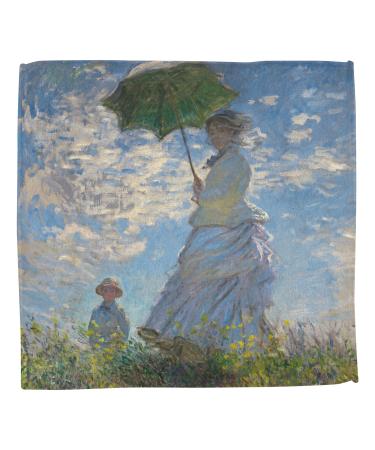 Shop YouCustomizeIt Promenade Woman by Claude Monet Washcloth - Premium 12x12 Square for Home Decor | International Shipping Available - Buy Online on GoSupps.com