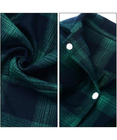 Koneseve Green Plaid Dog Shirt - Stylish Pet Clothes for Small Dogs - Medium Size - Buy Online on GoSupps.com