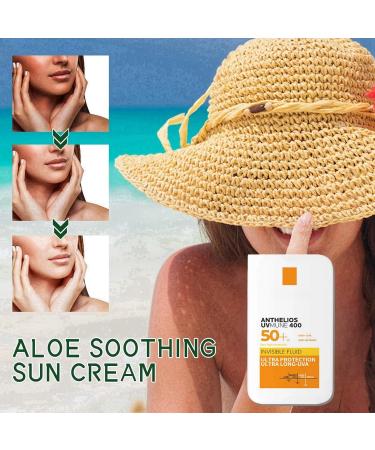 SPF 50 Sunscreen Cream Ultra Light UV Protetion Sun Cream SPF 50 Face Moisturiser Waterproof Face Sunscreen Sweatproof Facial Sunscreen Lightweight Body Sunscreen Non-Greasy Sunscreen SPF 50 Face - Buy Online on GoSupps.com