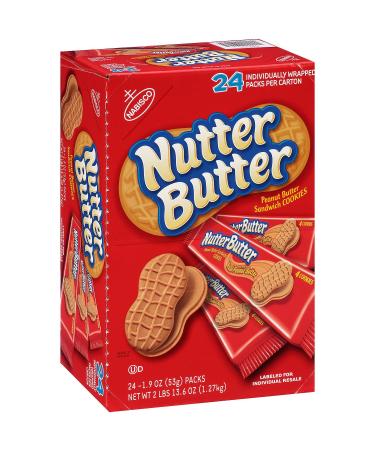 Nabisco Nutter Butter Cookies - 1.9 Oz. - 24 Pks. - SCS