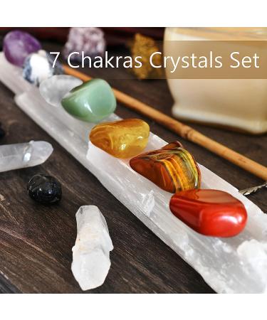 Beginner's Chakra Crystal Healing Set - 9 Gemstones for Energy Balance and Well-being - Buy Online on GoSupps.com
