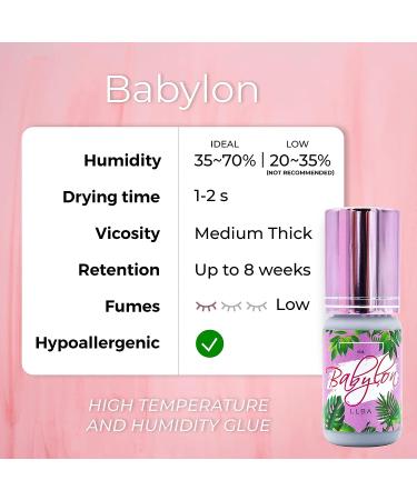 LLBA Eyelashes Glue for Professional - Clear & Black Adhesive | Fast Drying Time | Extra Strong | 0.17fl.oz - 5ml - Buy Online on GoSupps.com