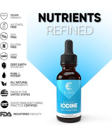 EIRO Nascent Iodine Drops - Superior Absorption for Thyroid Support - Buy Online on GoSupps.com