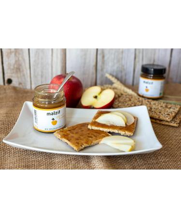 Malzit Apple Spread (6 x 150g) - Organic & Vegan Barley Malt Bread Spread | Low Sugar Alternative to Honey & Jam - Buy Online on GoSupps.com