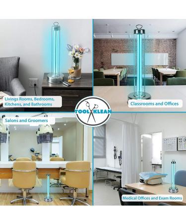 USA 100W Professional Grade UV-C Lamp for Whole Room Sanitization - EPA Registered, Lab Certified - 99.9% Germ Kill in 15 Mins - Remote Timer & 10,000hr Bulb - Buy Online on GoSupps.com