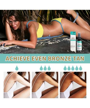 Self Face Tan Mist Tanning Spray for Face & Body Tanning Accelerator Face Tan Spray with Aloe Vera Extract & Hyaluronic Acid Quick Drying Vegan Natural Cruelty Free - Buy Online on GoSupps.com