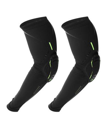 VOCOSTE 2 PCS Honeycomb Elbow Pads Elbow Protection Brace Tightening Breathable Elbow Pads for Sports Black XL Size XL Black