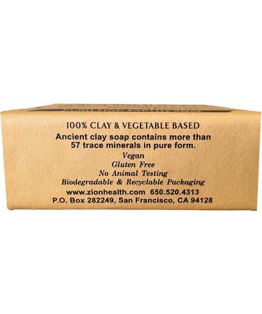 Buy Zion Health Clay Soap with Frankincense - 6 oz Bar for Natural Skin Care | International Shipping Available - Buy Online on GoSupps.com