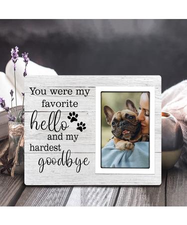 SteadStyle Pet Memorial Picture Frame | Sympathy Gift for Loss of Dog | Paw Prints Photo Frame 4x6 | Remembrance Gifts for Pet Lovers - Buy Online on GoSupps.com