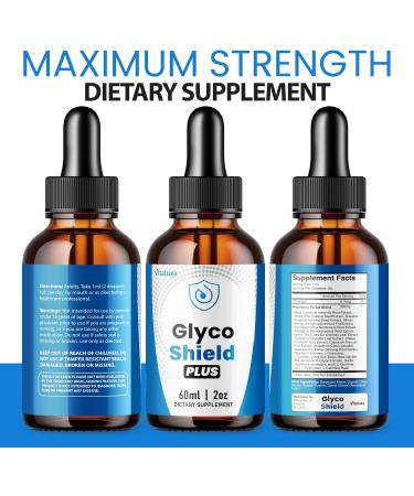 (3 Packs) Glyco Shield Plus Drops Glyco Shield Drops Original Supplement Reviews with Maximum Strength Glycogen Health Formula GlycoShield Advanced New Formula GlycoShield Wellness Vitamin (6oz) - Buy Online on GoSupps.com